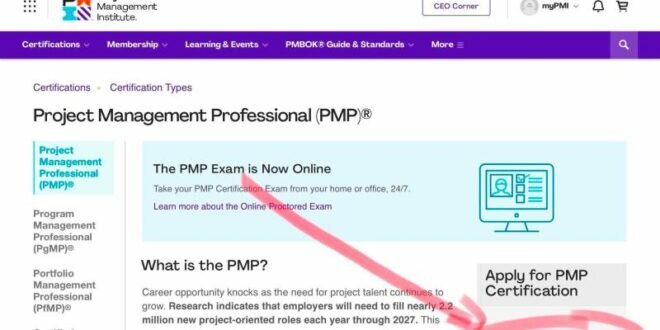 Application For Pmp Certification