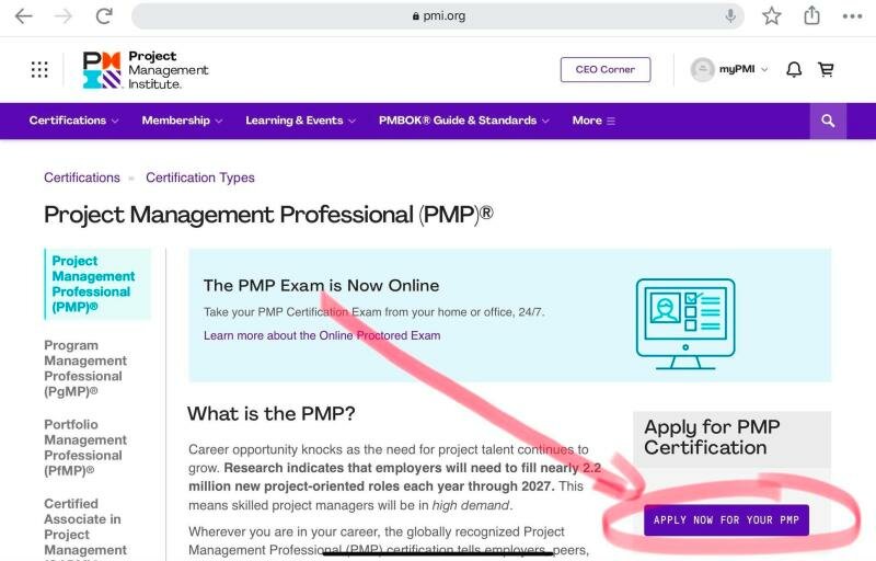 Application For Pmp Certification