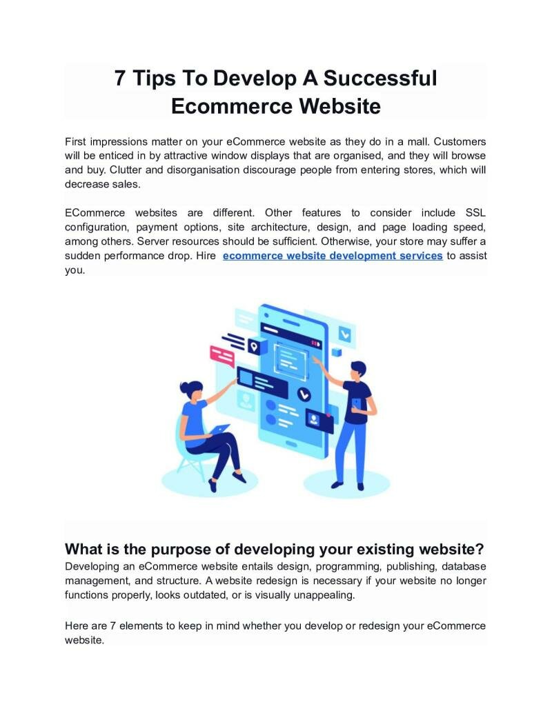 How To Build A Successful Ecommerce Website