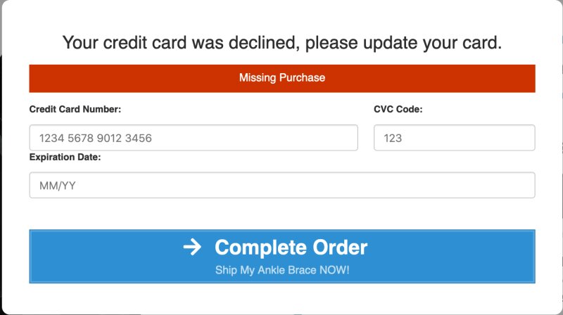 Declined Credit Card Codes